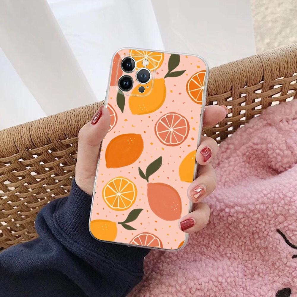 Summer Fruit Phone Case For iPhone 14 13 12 Mini 11 Pro XS Max X XR SE 6 7 8 Plus Soft Silicone Cover