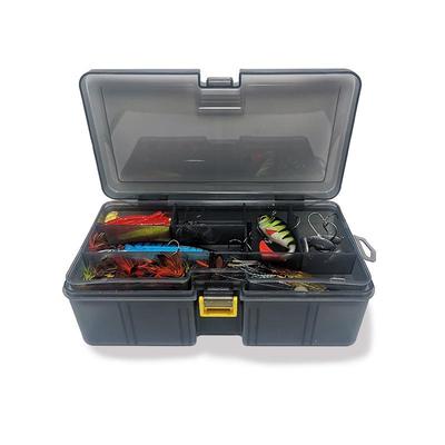 Doppelschichtige Aufbewahrungsbox für Angelköder und Zubehör