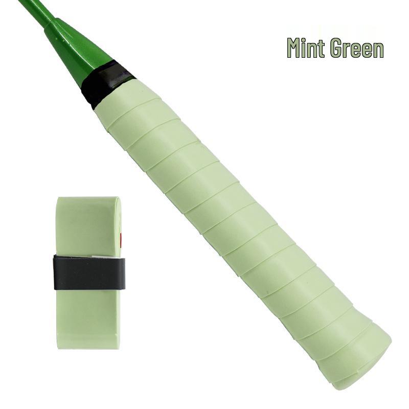 Elastic Perforated PU Leather Overgrip for Badminton, Tennis & Table Tennis Rackets, Fishing Rods with Ribbed Sweatband