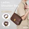 MFFOR Genuine Leather Shoulder with Two Square Crossbody Large Popular for Commuting Women's Bag, 2-Way, Straps, Shape, Bag, Handbag, Lightweight,