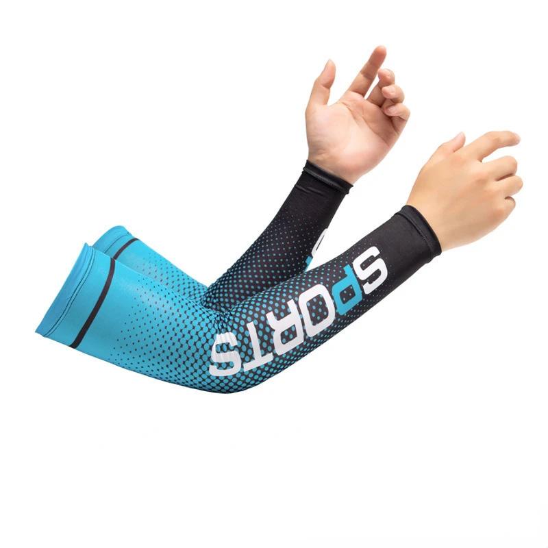 Neu Ice Silk Sleeve Sonnenschutzmanschette UV-Sonnenschutz Armstulpen Anti-Rutsch Männer Frauen Lange Handschuhe Außen Cool Sport Radfahren