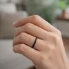 Durable Stackable Plain Band Rings Twist Design Titanium Steel Rings Thin Rings  Party Jewelry