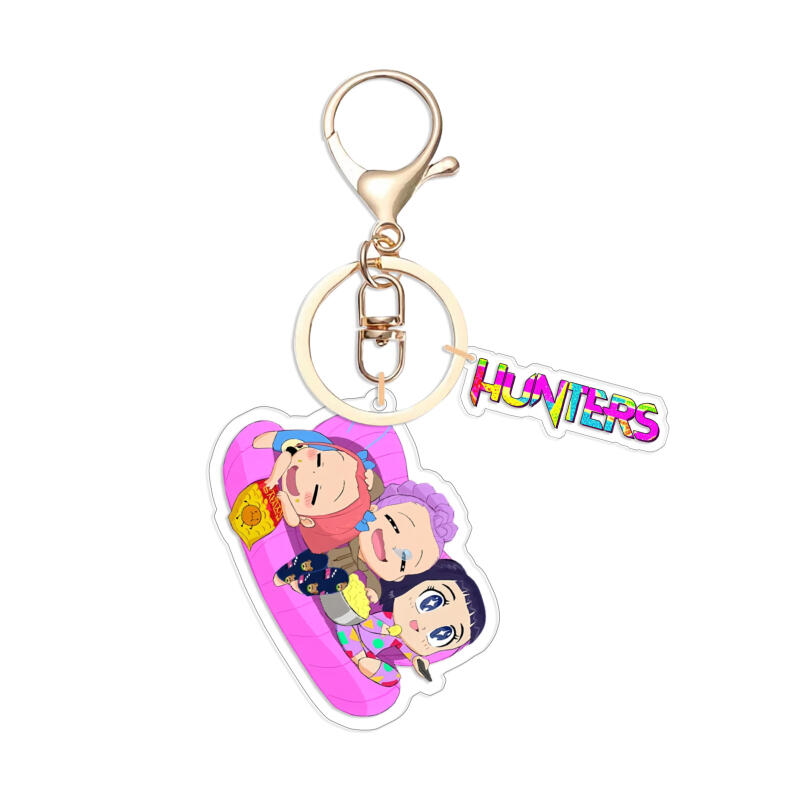 Porte-clés Acrylique pour Chasseurs de Démons Populaire Kpop Huntr-X Mira Rumi Zoey Saja Garçons Sac à Dos Pendentif de Voiture Cadeau Exquis
