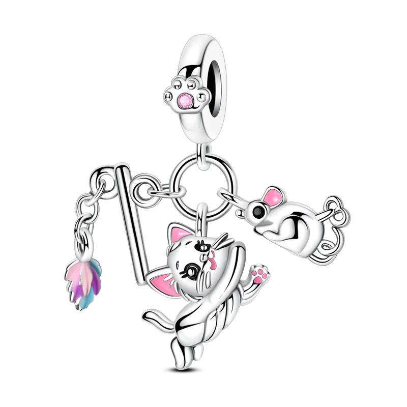 copper Colorful Sunflower Dog Boys Gift Items Butterfly Aircraft Earth Charm Bead Charms Compatible With Authentic Pendant Jewellery Make Up