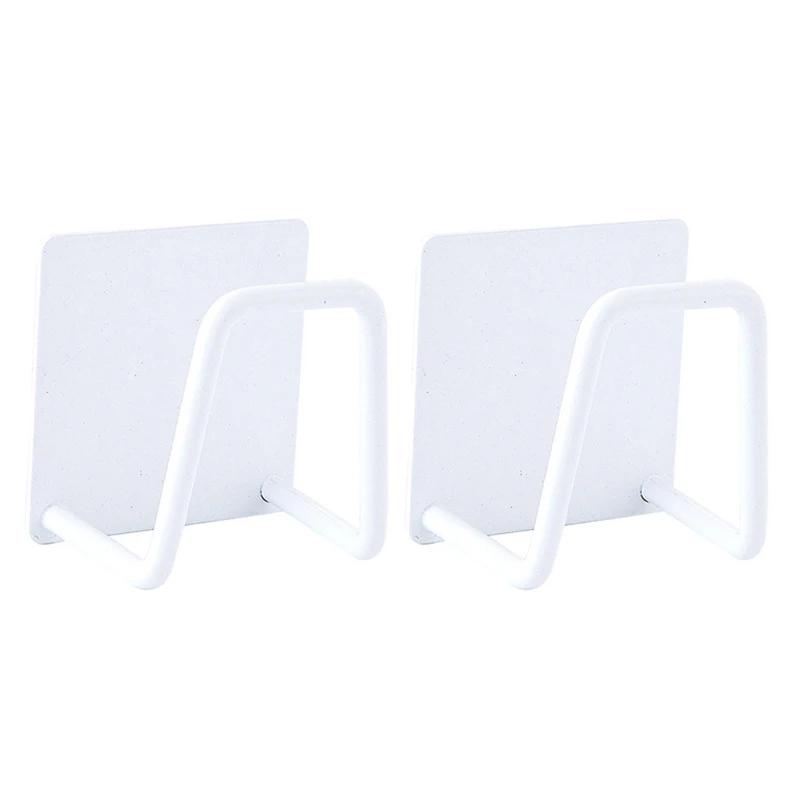 Küchenorganizer, Schwammhalter, Seifentrockner, selbstklebende Spülbecken-Abflussregale, Wandregale aus Edelstahl für die Spüle, Haken