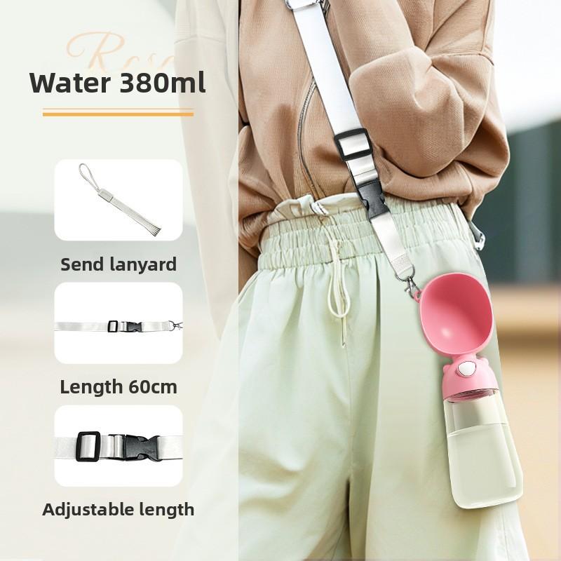

Pet Water Bottle Portable Dog Cup Simple Fashion for Travel Sightseeing Photo Prop Outdoor Hiking Lightweight Walking Accessories 380ml