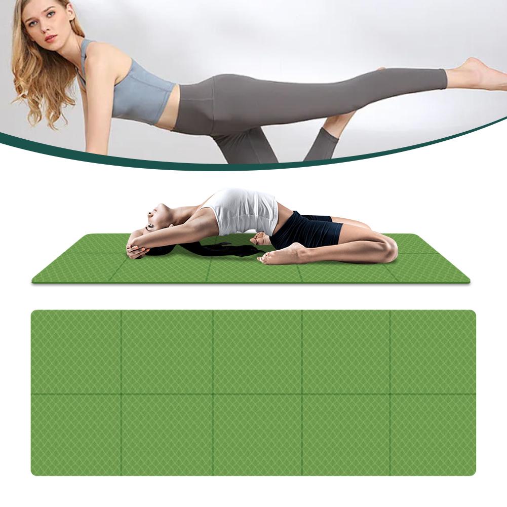 Faltbare Yogamatte Faltbare Fitness-Übungsmatte Doppelseitige TPE Pilatesmatte Multifunktional für Yoga Pilates & Bodenübungen