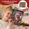 Capybara Advent Calendar Xmas Countdown Calendar Cute Capybara Christmas Ornaments 24pcs 3D Cute Capybara Christmas tree Pendant