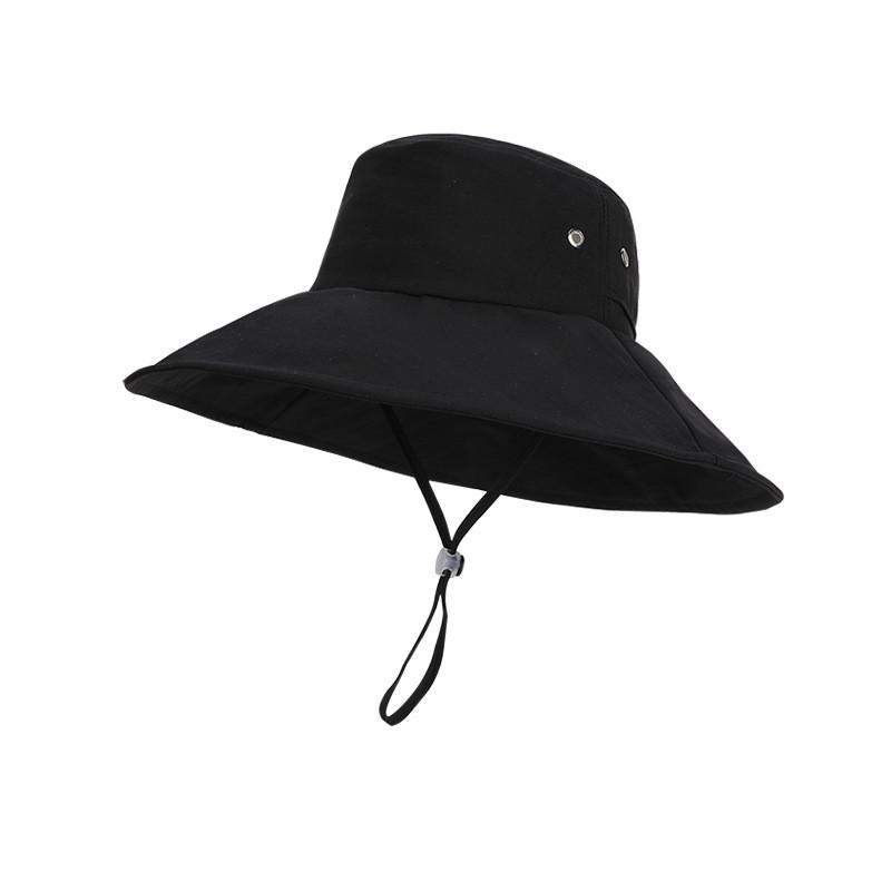 Outdoor Wide Brim Sun Hat With Adjustable Fit For Hiking And Camping