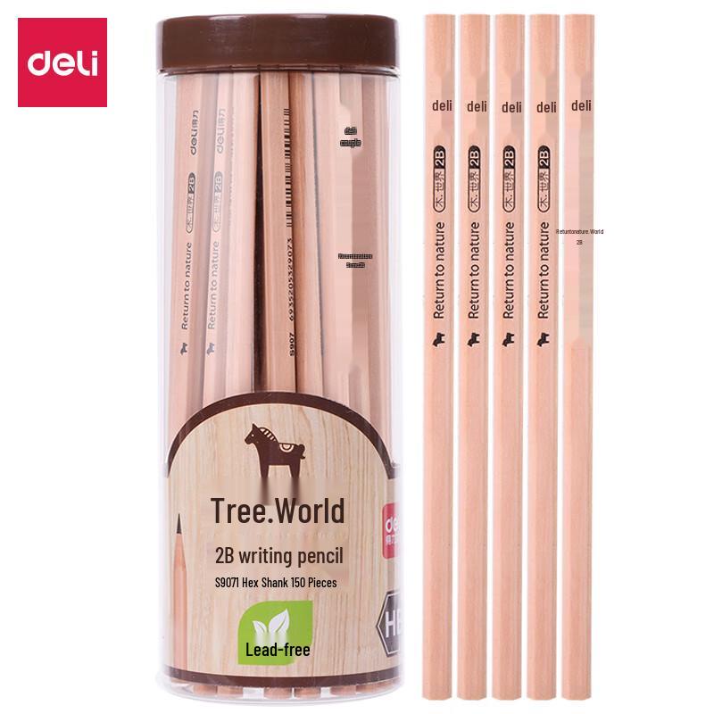 Deli S907 2B Hexagonal Wooden Pencils