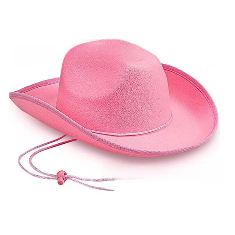 Color Felt Solid Cowboy Hat Sewing Craft Party Costumes Holiday Supplies Gifts
