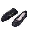 Ladies' Casual Temperament Breathable One Foot Shoes -Women's Mesh Shoes with Mesh Surface, Ethnic Style Cloth Shoes, Hollow Lace Women's Shoes