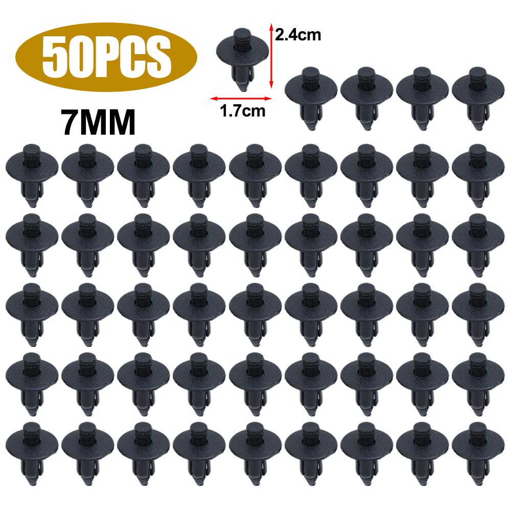 8mm/6mm Plastic Rivets Fasteners Screw Car Fender Bumper Screws Clips Rivets Auto 8mm Hole Plastic Push Pin Clip Car Accessories