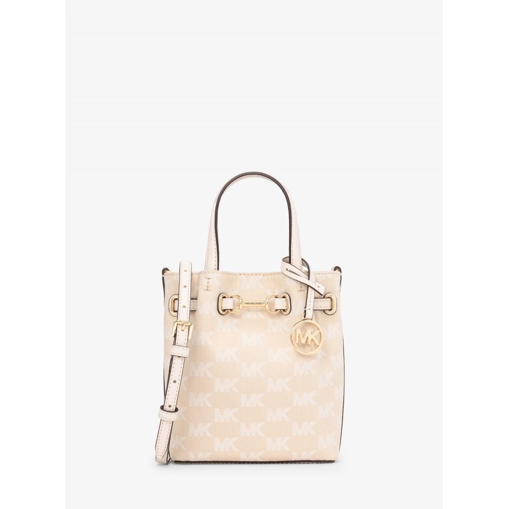 

Michael Kors Carson Ns Crossbody Small Mk Signature 35t5g2zc5j2171 Light Cream F