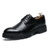 Außenhandel große Größe neue Lederschuhe Mode Herren Freizeitschuhe Trend Britischer Stil Business Anzugschuhe Trauzeugen Schuhe