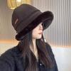 New Winter Korean Version Can Be Hung with Masks with Large Head Circumference Showing Small Thickened Thermal Basin Hat