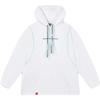 Fila X Magic Stick Hooded Casual Loose Knit Sweatshirt Women Sweatshirts Standard-White F11W339202F-WT