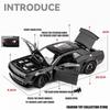 1/24 Dodge Challenger Hellcat Autíčka litá Metel Auta Hračka Tahni zpět Modely aut Hellcat se zvukem a světlem Hellc pro děti