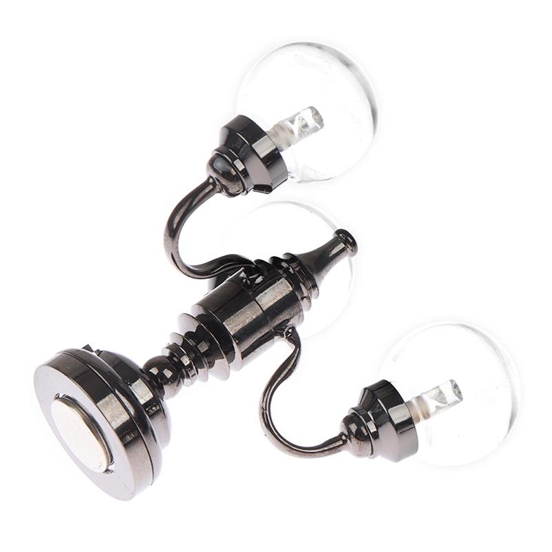 1:12 Dollhouse Mini 3 Arm Ceiling Lamp Chandelier Led Lamp Wall Light Decor Toy