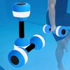 2 Aquatic Dumbbells for Exercise, Lightweight And Easy To Grip, Swimming Pool, Lower Back