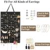 Double Wall Mounted Jewelry Bag Jewelry Display Felt Earrings Storage Bag Necklace Ring Jewelry Organizer Packaging