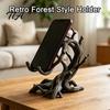 Stable Desk Accessories 3D Printed Tree Branch Phone Stand, Artistic Twisted Wood Holder Unique Root Ornament for Cell Phone, Rustic Organic