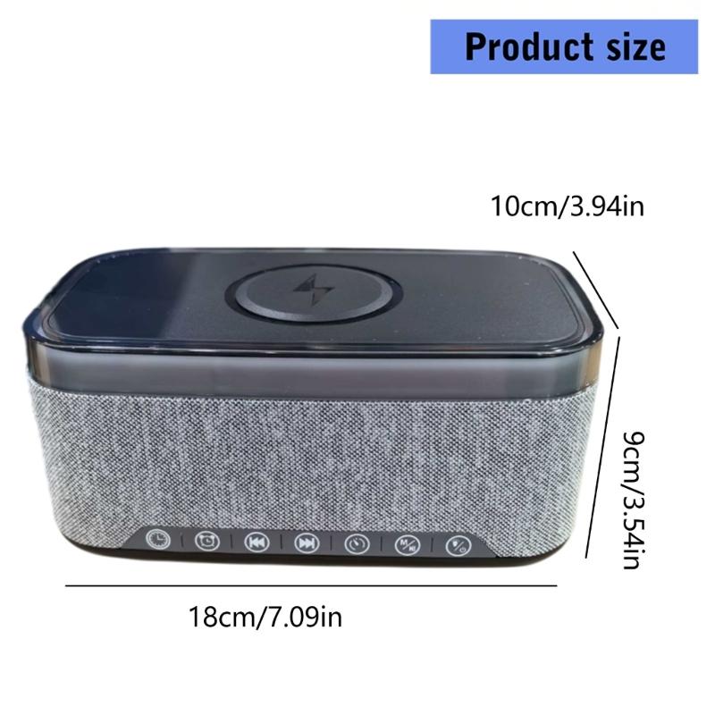 Wireless Speakers with LED Atmosphere Light Card Slot 360 Surround Sound Touch Control Long Battery Lifes