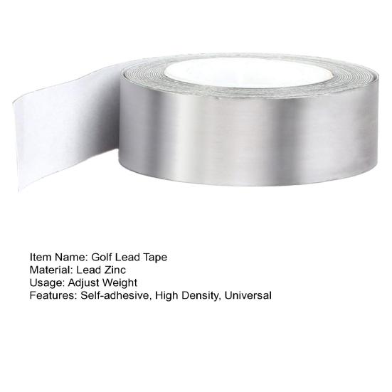 Golf Lead Tape Multi-use High Density Lead Strip Portable Professional Add Swing Weight Universal Golf Club Tennis Racket