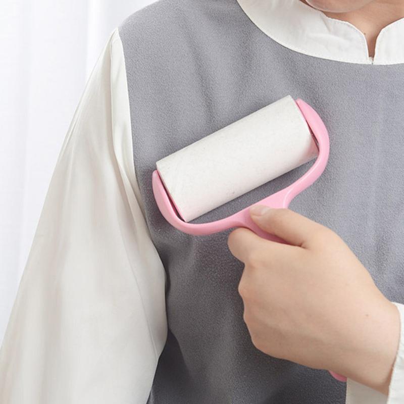 Portable Washable Roll Cleaner Lint Sticky Roll Pet Hair Fluff Dust Remover