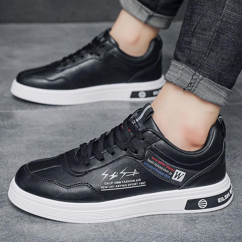 Spring new men's shoes little white shoes men's sports and leisure shoes versatile low-top lace-up board shoes men's trendy shoes