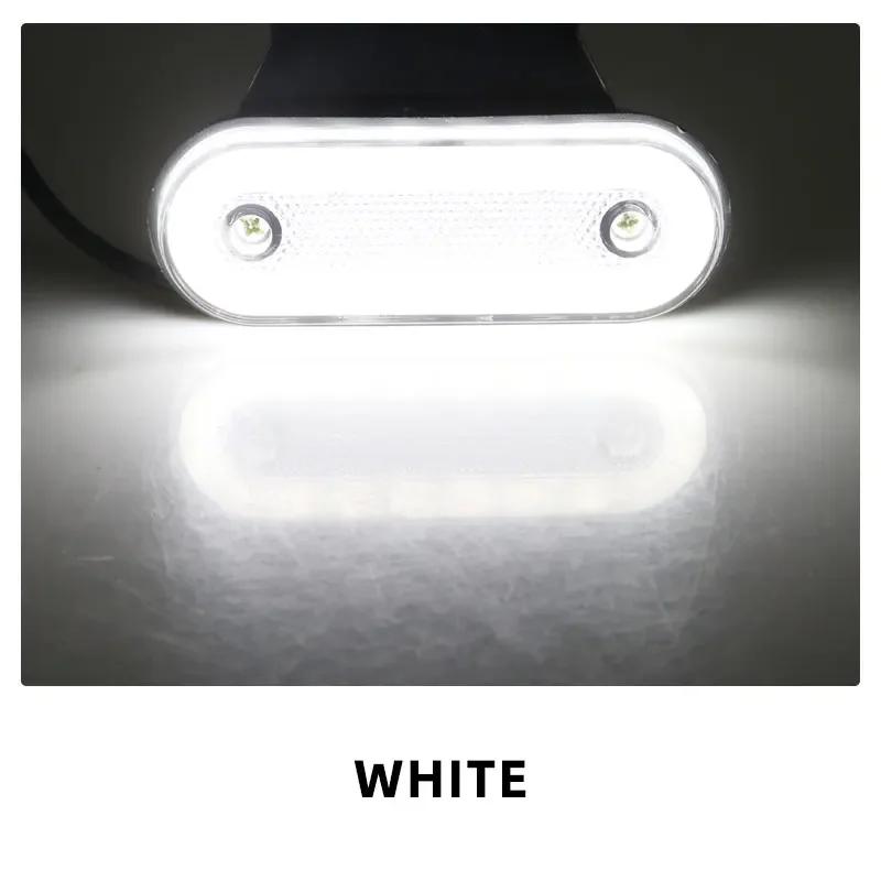 1Pcs Trucks LED Side Lights 24V Marker Lamp Trailer Van Bus Camper Caravan Front Rear Clearance Indicator Lights Universal