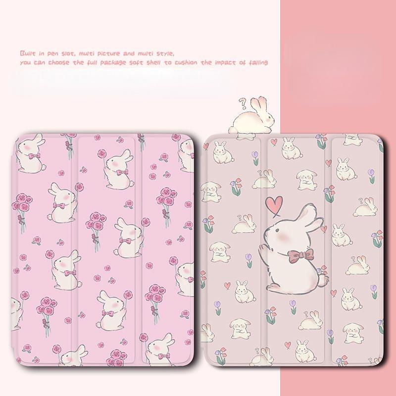 Capa Flip com suporte inteligente fofa para iPad 2020 2019 10.2 2018 2017 9.7 Air 1 2 3 4 10.5 10.9 8ª 7ª 6ª 5ª geração