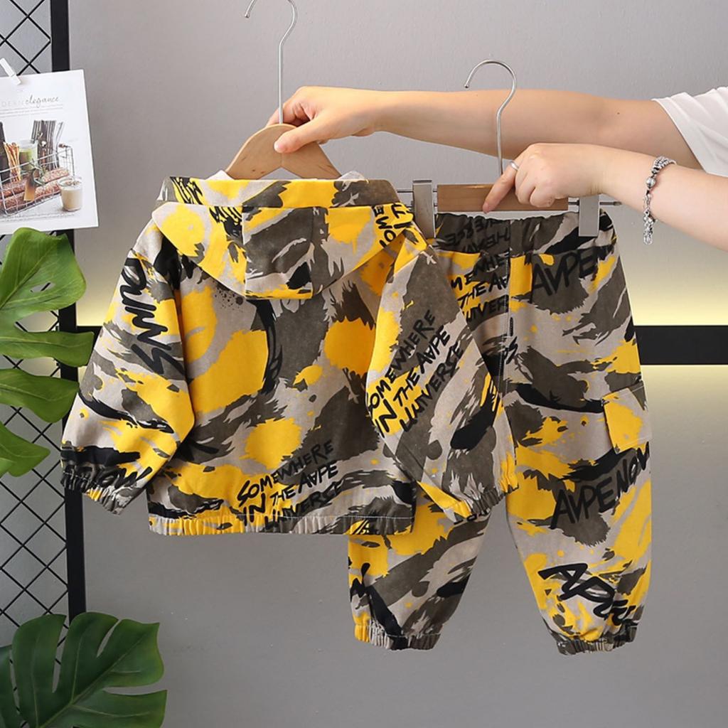 Kids Casual Long-Sleeve Set, Comfortable Daily Wear Outfits