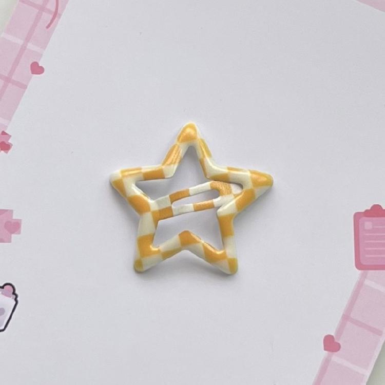10lots Eye Catching Lattice Star Hairpin Children Cartoon Unisex Hair Clip for Enhancing Hairstyles In Various Settings