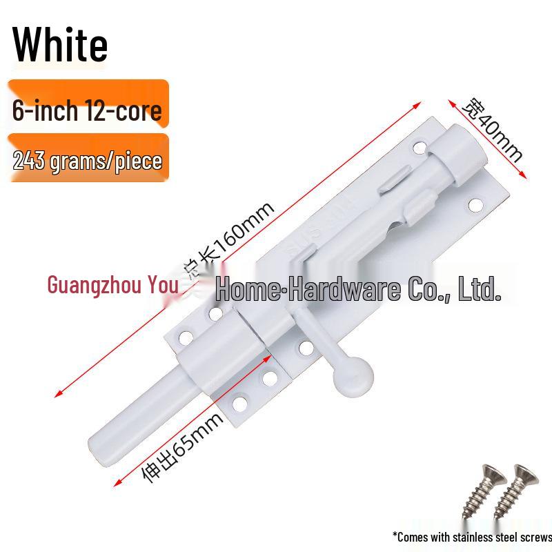 304 Stainless Steel Door Bolt Latch Lock