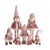 New Christmas Doll: Gem Powder Snowman Plush Hat Ornament, Standing Pose Reindeer, Perfect Gift