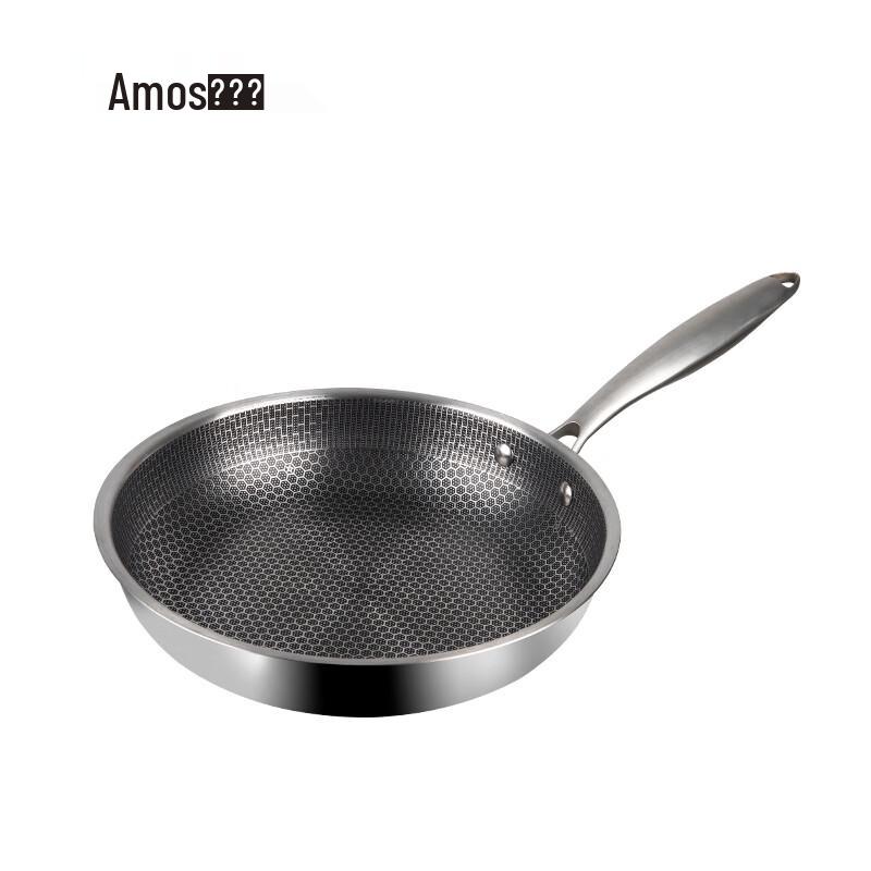 Amos Stainless Steel Frying Pan with Standable Lid