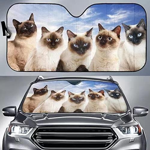 Car Visor Funny Selfie Cat Car Windshield Sun Visor Uv Protection