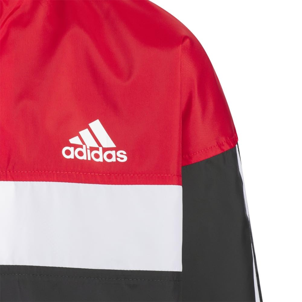 Adidas Tiberio RDY Windbreaker with Mesh Size Black J160 Wind. Loose-Fit Lining, Kids' JSY43, (IS5180)