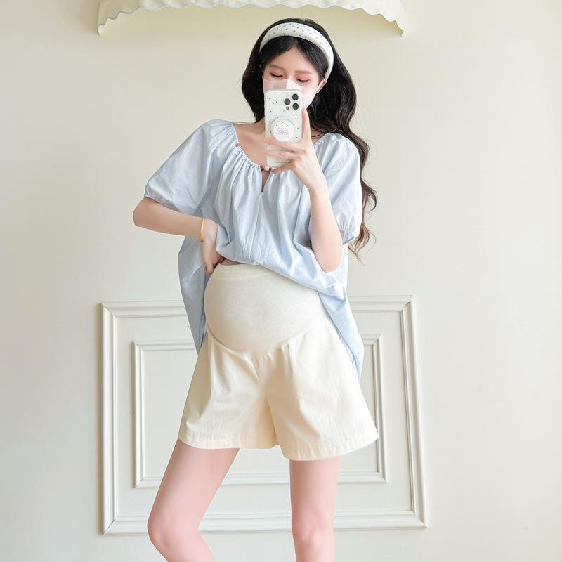

2026 Korean Summer Maternity Doll Top & Shorts Set L