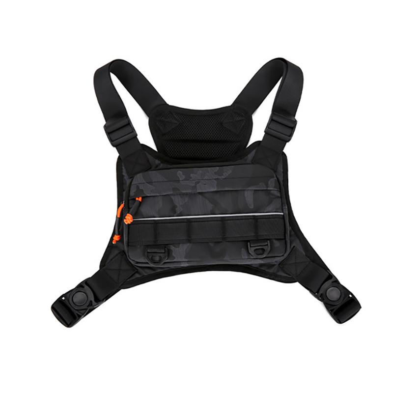 Front Chest Bag Camping Vest Backpack for Men Women Running Tactical Pack Sports Outdoor Cycling Running Fishing Travel Rig Bag