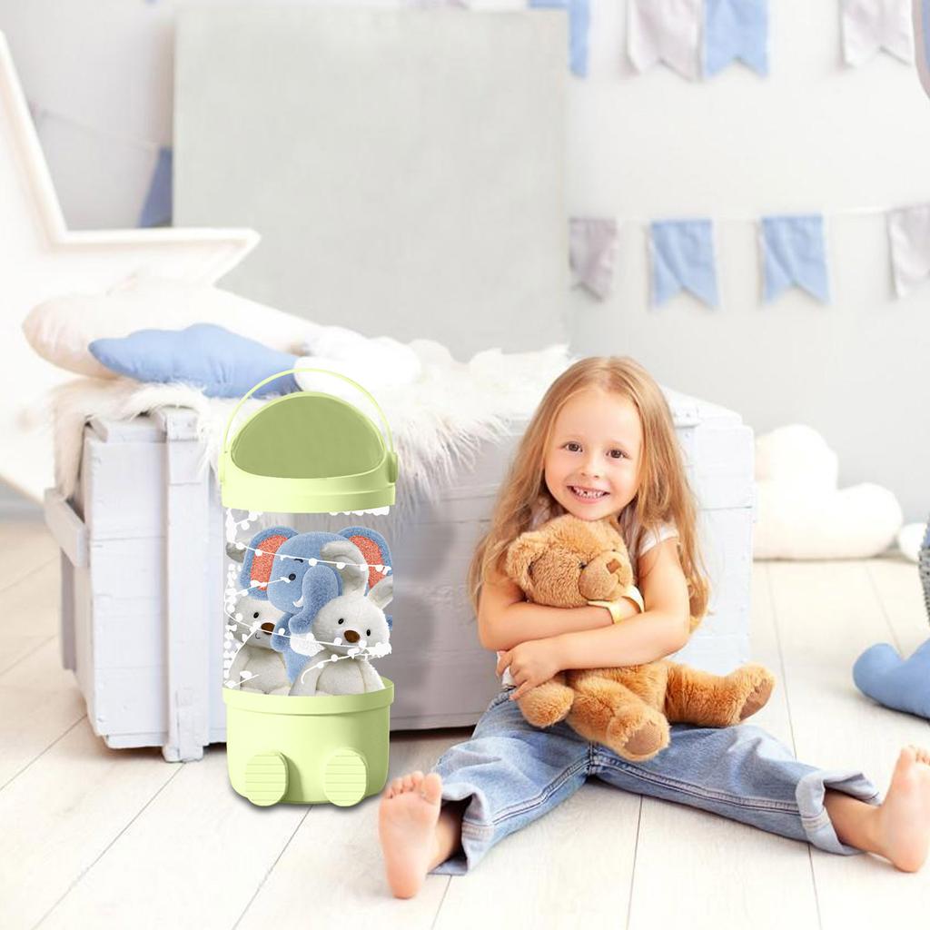 Doll Storage Bucket Doll Doll Plush Doll Multi-layer Storage Bucket Children's Toy Multi-layer Transparent Doll Bucket