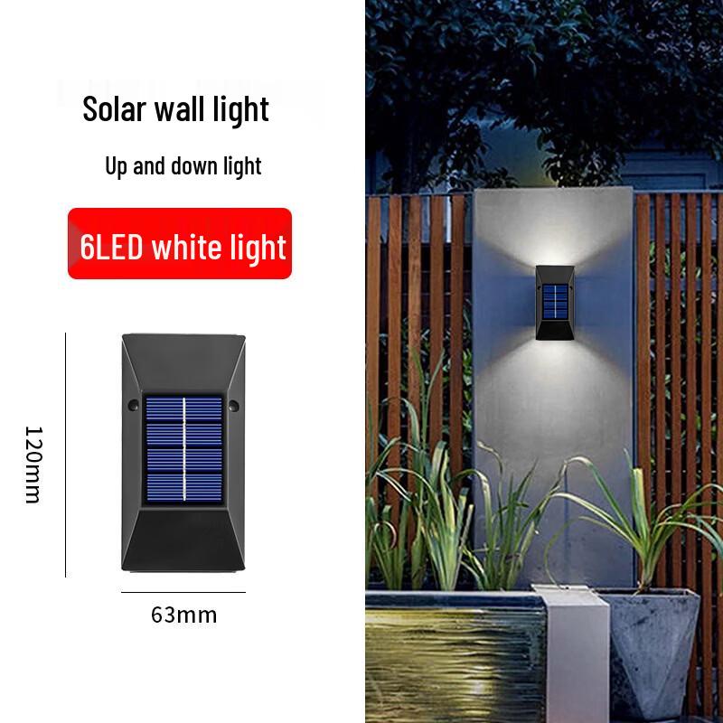 Lishi Solar Outdoor 6-LED Wall Spotlight