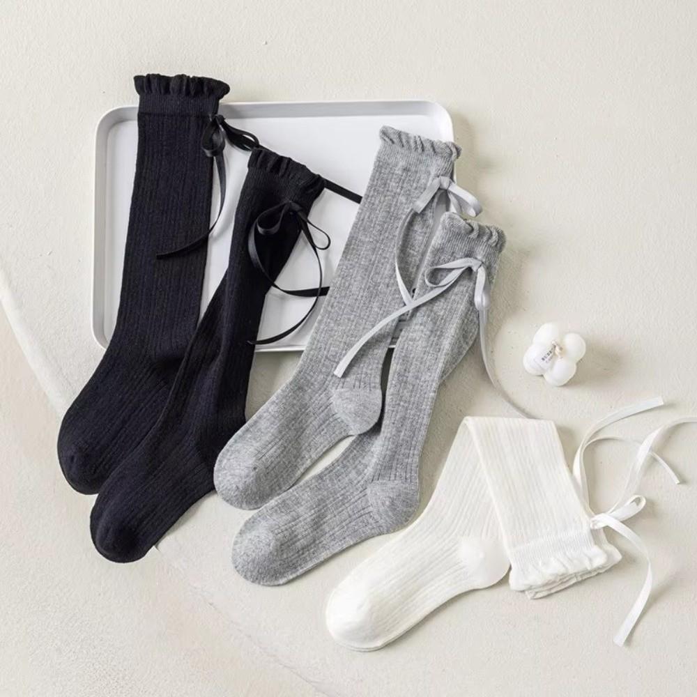 Mesh Thin Children's Calf Sock Solid Color Child Knee High Socks Baby Girl New Socks