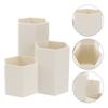 Creative Hexagonal Pen Holder Container Organizer Plastic Desktop Storage Box Student Office Supplies Pot Crayon