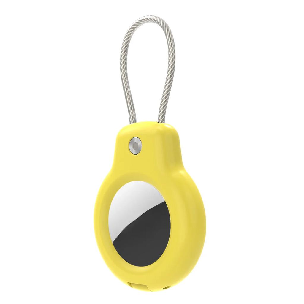 New Compatible with Apple AirTag Secure Holder with Cable Air Tag Lock Case Keychain Key Ring Key Chain Luggage tag for Keys