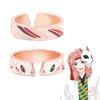 Anello Aperto Regolabile Demon Slayer - Gioielli Cosplay Personaggi Hashira Kimetsu No Yaiba Anime per Fan