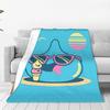 D-Dragon Quest Schleim Flanelldecke Winter Warme Überwurfdecke für Mädchen Jungen Couch Bett Bequeme Tagesdecke Sofabettbezug