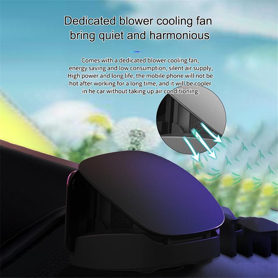 New Smart Car Wireless Charger Mobile Phone Holder Automatically Opens Closes Infrared Touch Dual Sensor Wireless Car Charger