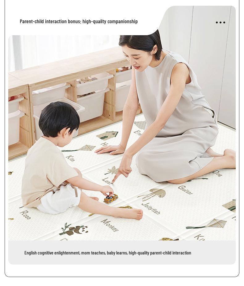 BABYGO Foldable Infant Crawling Mat - Thick XPE Foam Baby Play Mat for Home